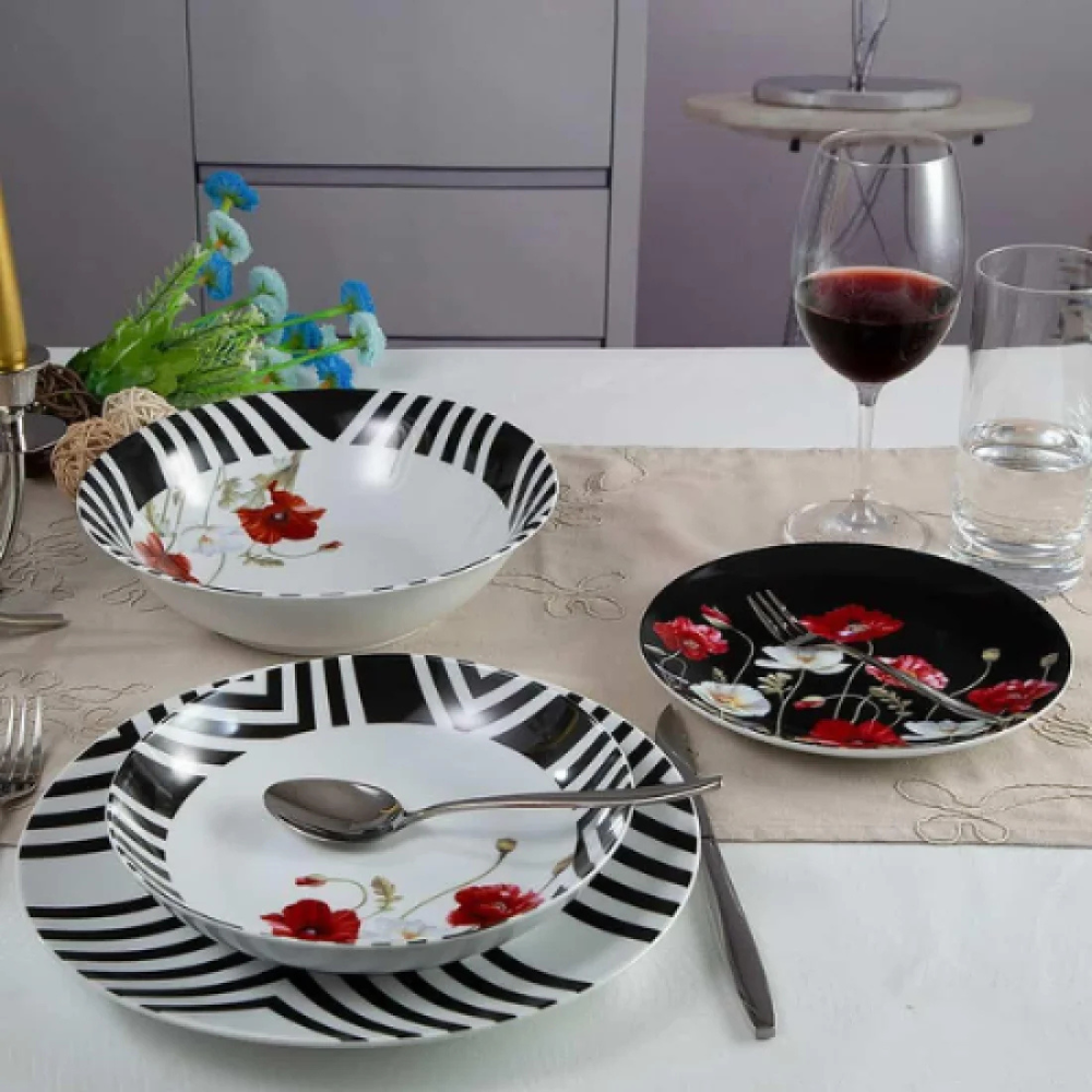 Класически бял сервиз за хранене Luminarc